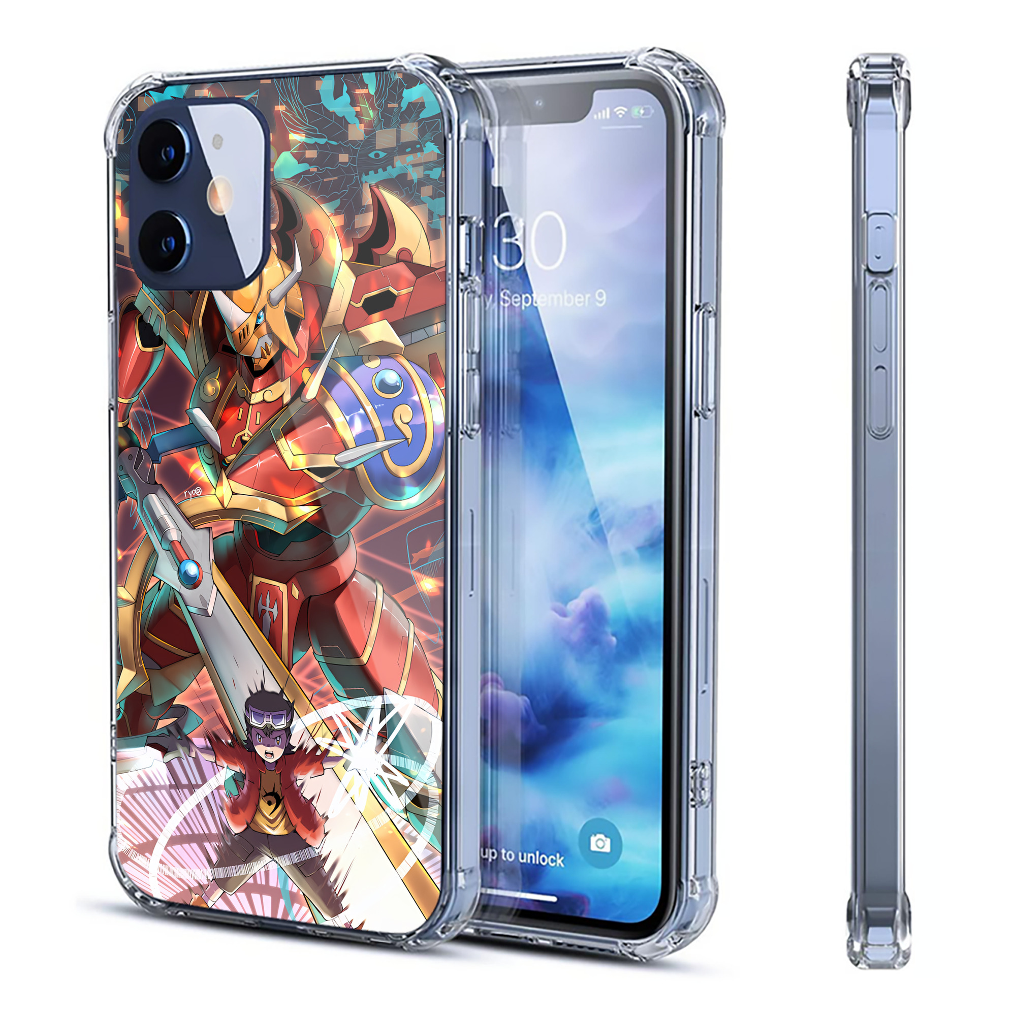 （画像用） Digimon デジタルモンスター/デジモン 【iPhone 12シリーズ対応】透明スマホケース（クリアソフトケース）